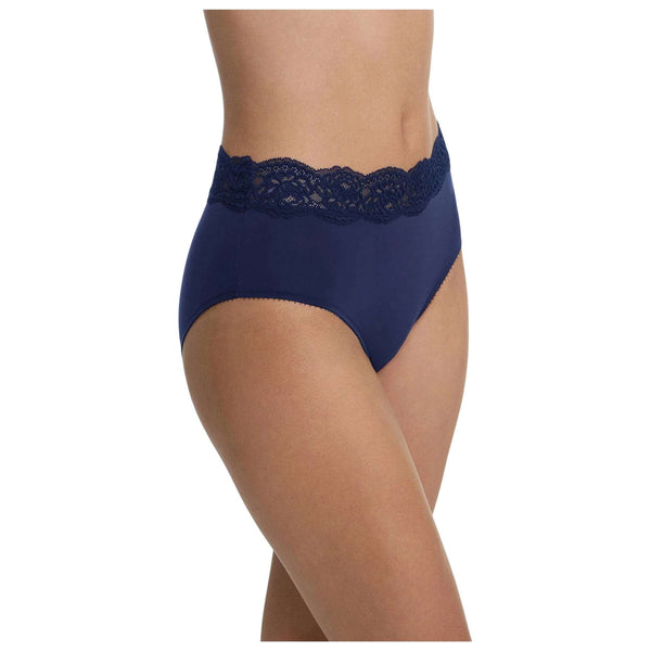 Skarlett Blue Navy Divine Lace Trim Brief