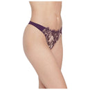 Skarlett Blue Purple Entice Front Lace Thong