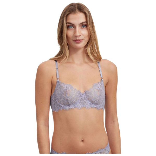 Skarlett Blue Purple Entice Lace Balconette Bra