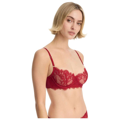 Skarlett Blue Red Entice Lace Balconette Bra