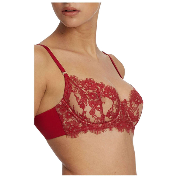 Skarlett Blue Red Entice Lace Balconette Bra