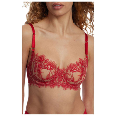 Skarlett Blue Red Entice Lace Balconette Bra