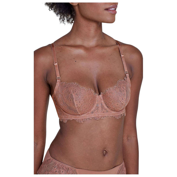 Skarlett Blue Tan Entice Lace Balconette Bra