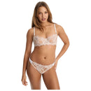Skarlett Blue White Entice Front Lace Thong