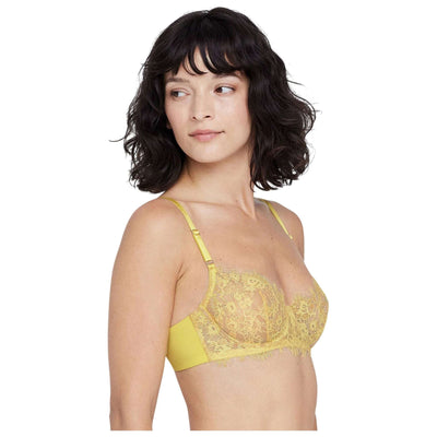 Skarlett Blue Yellow Entice Lace Balconette Bra