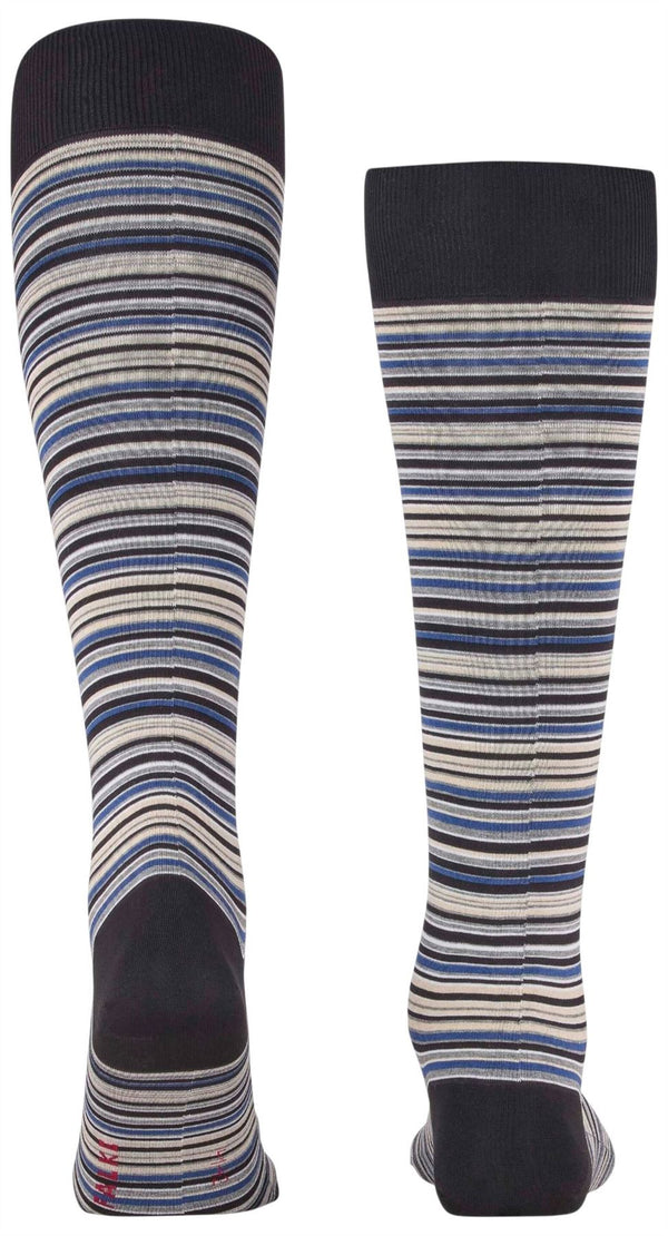 Falke Black Microblock Knee High Socks