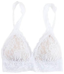 Hanky Panky White Signature Lace Padded Crossover Bralette