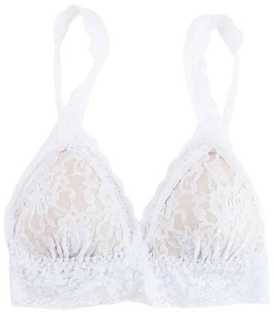 Hanky Panky White Signature Lace Padded Crossover Bralette