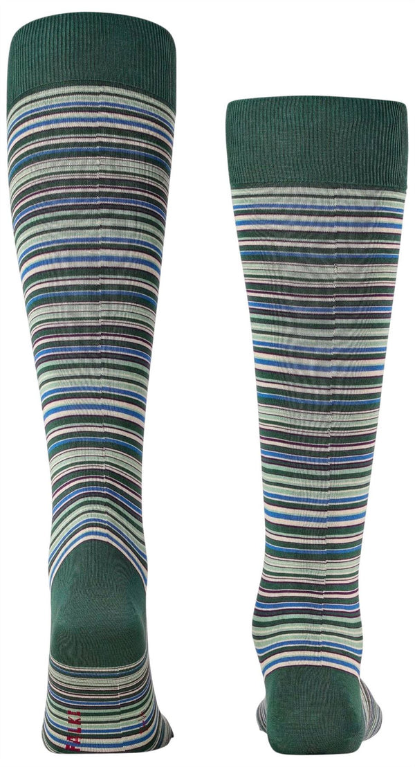 Falke Green Microblock Knee High Socks