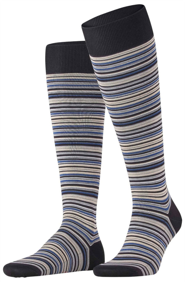 Falke Black Microblock Knee High Socks