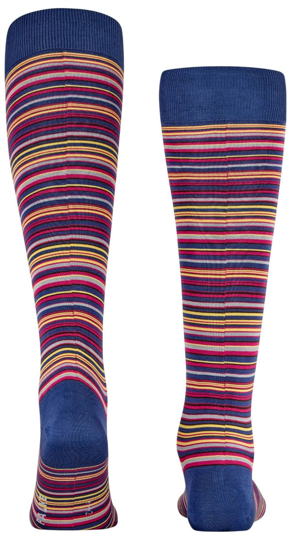 Falke Blue Microblock Knee High Socks