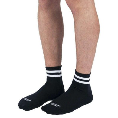 American Socks Black Black in Black Ankle High Socks