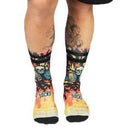 American Socks Black Welcome to Hell Mid High Socks