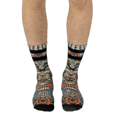 American Socks Blue Dagger Mid High Socks