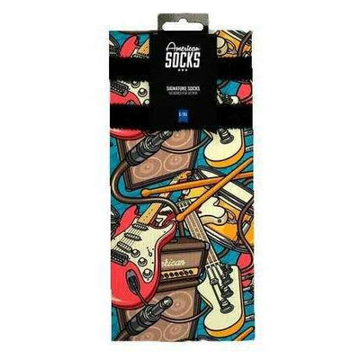 American Socks Navy Rockband Mid High Socks