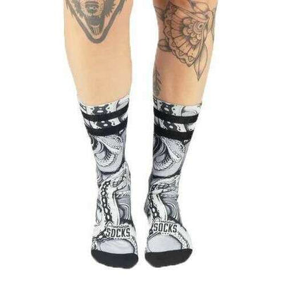American Socks Purple Python Mid High Socks