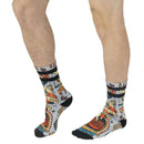 American Socks Purple Till Death Do Us Part Mid High Socks