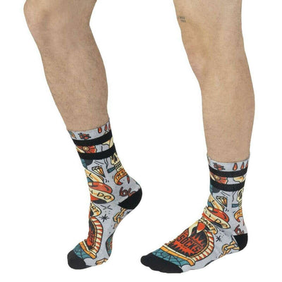 American Socks Purple Till Death Do Us Part Mid High Socks