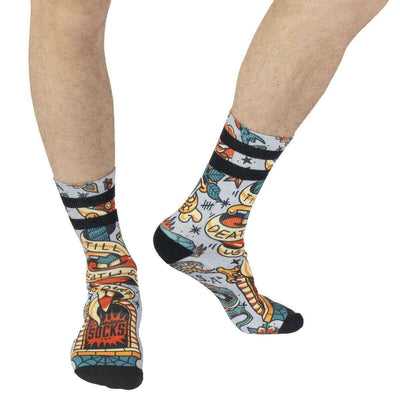 American Socks Purple Till Death Do Us Part Mid High Socks