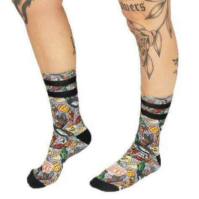American Socks Purple Yummies Mid High Socks