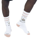 American Socks White Always Late Mid High Socks