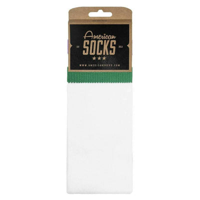 American Socks White Joker Mid High Socks