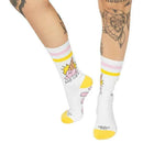 American Socks White Loser Mid High Socks