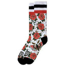 American Socks White Moth Mid High Socks