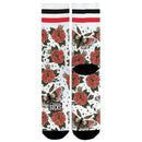 American Socks White Moth Mid High Socks