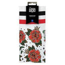 American Socks White Moth Mid High Socks