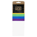 American Socks White Rainbow Pride Mid High Socks