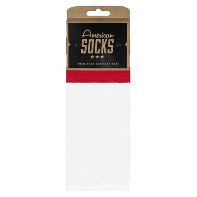 American Socks White Teenage Anarchist Mid High Socks