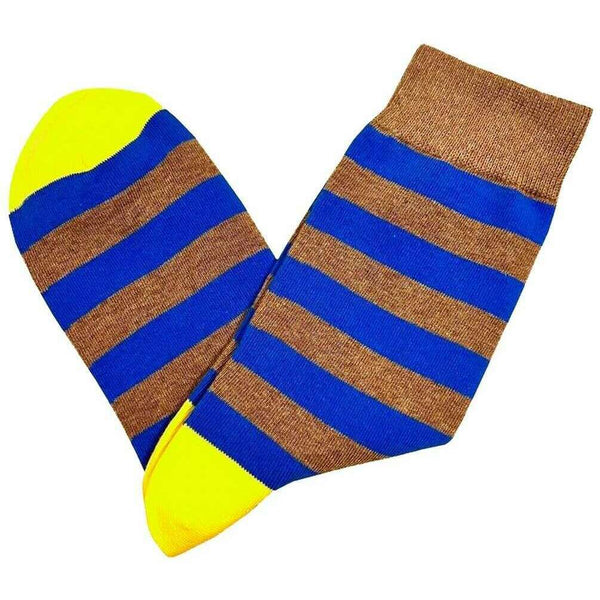 bassin-and-brown-beige-tathame-hooped-striped-socks-35059789