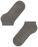 Falke Grey Shiny Rib Sneaker Socks
