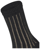 Falke Black Eyelet Socks