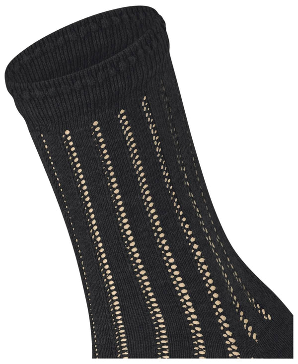 Falke Black Eyelet Socks
