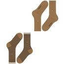 burlington-beige-everyday-stripe-2-pack-socks-34597122