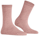Falke Pink Shiny Rib Socks