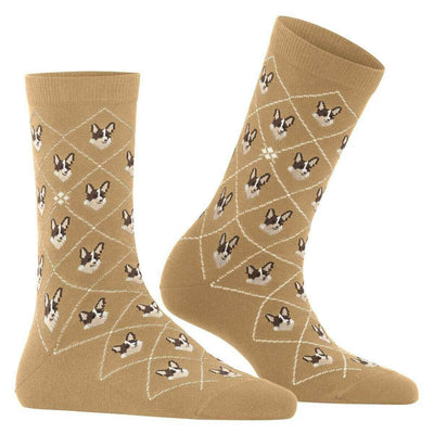 Burlington Beige Corgi Socks