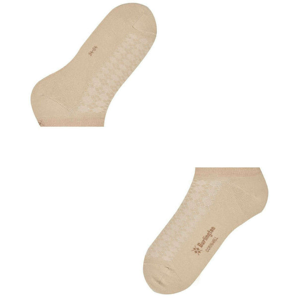 Burlington Beige Cornwall Sneaker Socks
