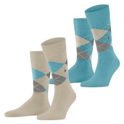 Burlington Beige Everyday Argyle 2-Pack Socks