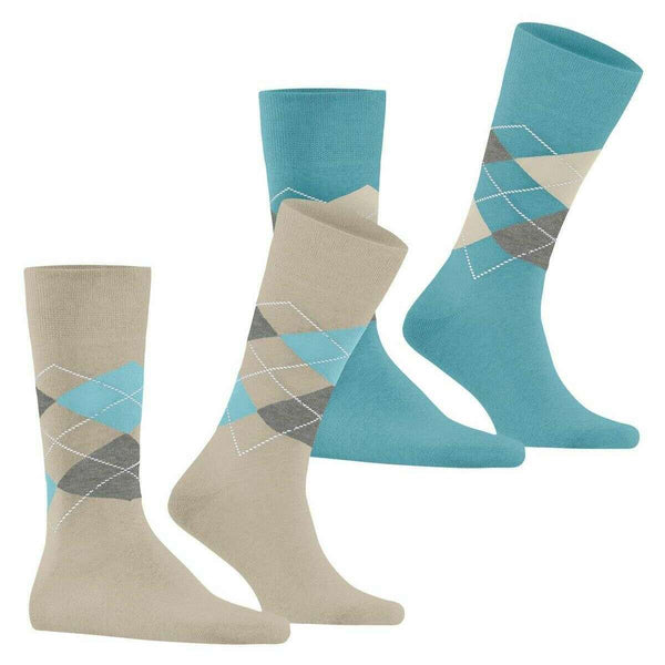 Burlington Beige Everyday Argyle 2-Pack Socks