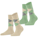 Burlington Beige Everyday Argyle 2-Pack Socks