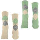 Burlington Beige Everyday Argyle 2-Pack Socks