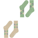 Burlington Beige Everyday Argyle 2-Pack Socks