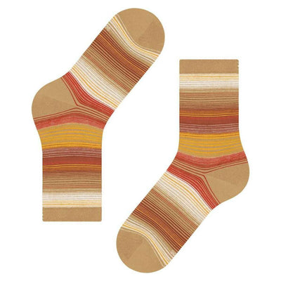 Burlington Beige Stripe Socks