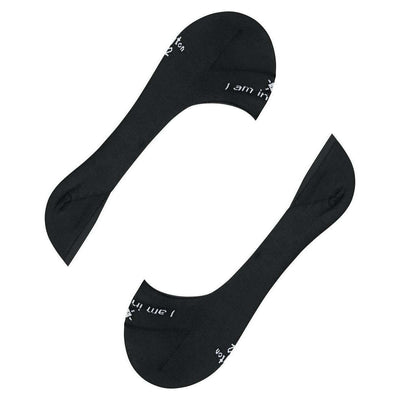 Burlington Black Carrington No Show Socks