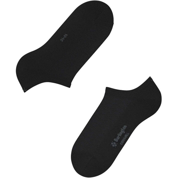 Burlington Black Cornwall Sneaker Socks