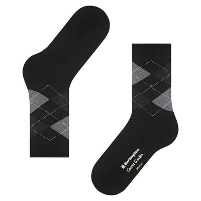 Burlington Black Covent Garden Socks