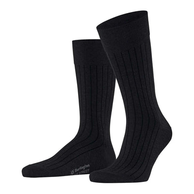 Burlington Black Duke Street Socks